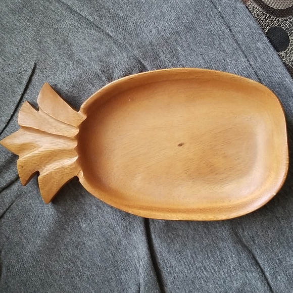 Monkey Pod Accents Vtg Monkey Pod Hawaii Pineapple Bowl Poshmark